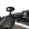 Rétroviseurs embouts de guidon Barracuda SKIN-R BAR END Noir