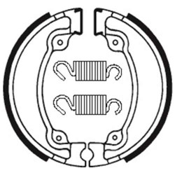 Mâchoires de frein moto organique Tecnium BA026