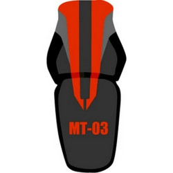 Housse de selle Bagster (2171D) Noir/Tuile/Nubuck Anthracite/Lettres Tuile Yamaha MT-03 07