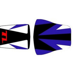 Saddle cover Bagster (2088G) Baltic/Black/White/Letters Fluo Suzuki TL1000 R 02