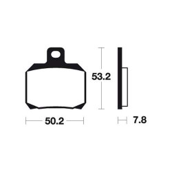 Plaquettes de frein moto métal fritté Tecnium MR230