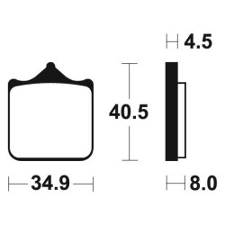 Plaquettes de frein métal fritté Tecnium MF370 BMW S1000R/S1000RR
