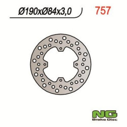 Disque de frein moto NG fixe 190mm (réf. 757)