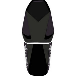 Housse de selle Bagster (2858C) Noir/Noir Mat/Lettres Argent Honda XL1000V VARADERO 07-11