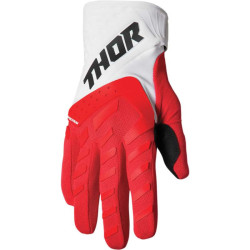 Gants moto cross Thor SPECTRUM 2022 RED/WHITE