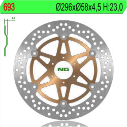 Front brake disc NG 693 Honda CB600F HORNET 00-06