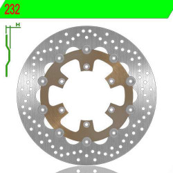 Front right brake disc NG 232 BETA JONATHAN 125 99-02