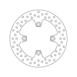 Disque de frein arrière Brembo Série Oro 68B40779 Kawasaki ZZR600