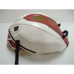 Tapis de réservoir Bagster blanc/deco rouge et noire (1553H) Yamaha YZF-R6