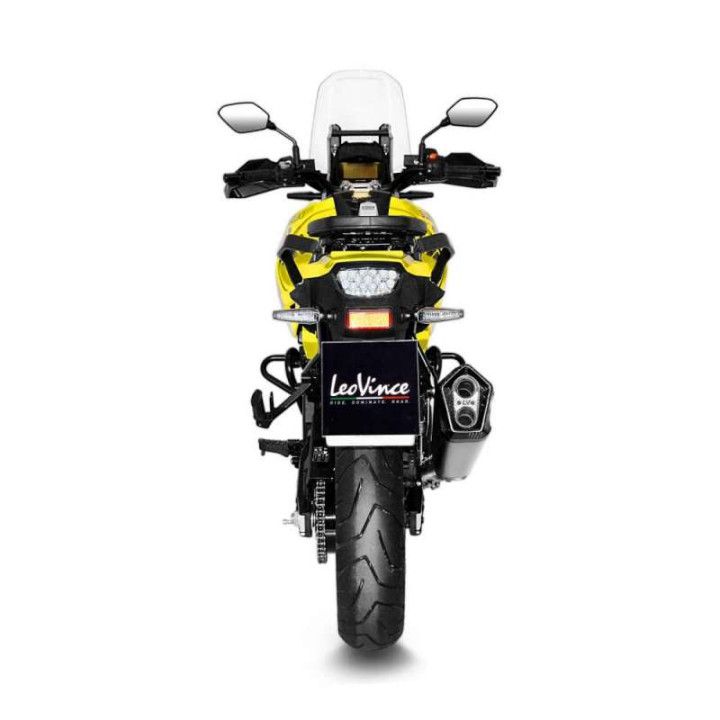 LeoVince LV-12 stainless steel approved muffler (15303) Suzuki V-Strom 1050/XT
