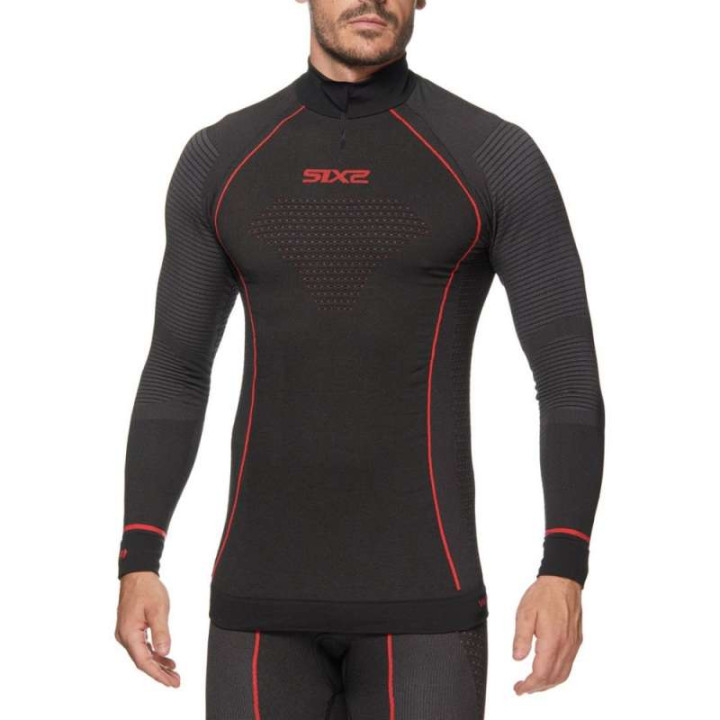 Maillot thermique moto SIXS TS13W CU BLACK CARBON
