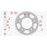 AFAM steel crown 42 teeth not 428 type 74200 Kymco KR 125 Quannon Nake