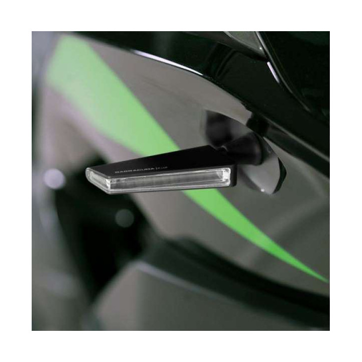 Clignotants moto séquentiels Barracuda SQ-LED B-LUX Argent