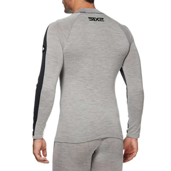 Maillot thermique moto SIXS TS4 MERINOS GRAY