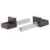L rubber supports for rear shell Bihr