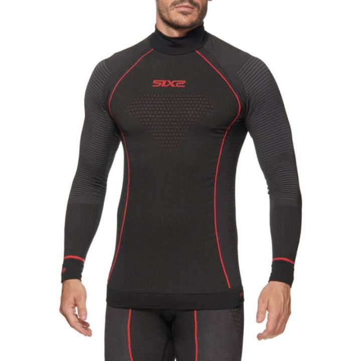 Maillot thermique moto SIXS TS3W CU BLACK CARBON