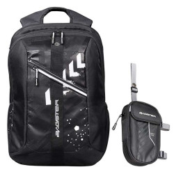 Pack pilote Bagster Sac à dos COMPAK + Sacoche cuisse D-LINE Noir/Blanc 