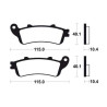 MR380 Tecnium sintered metal brake pads Honda 1800 F6B/GOLDWING