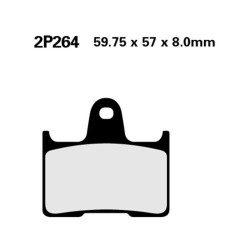Plaquettes de frein semi-metal Nissin 2P264 NS