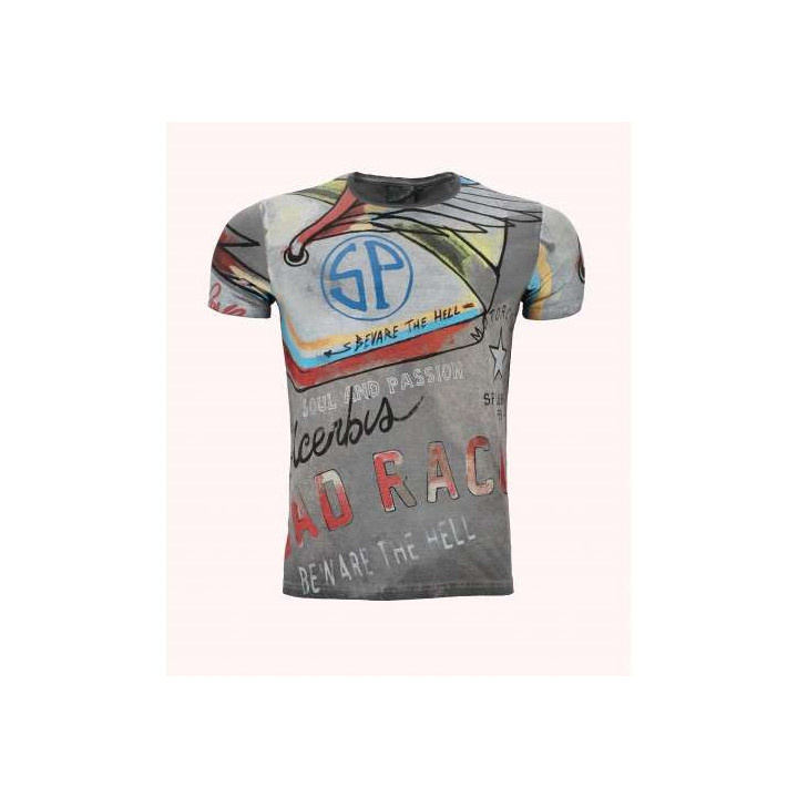 Tee-shirt Acerbis SP CLUB ROADRACE Gris