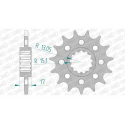 AFAM 13 teeth not 520 type 20613 Honda 750 TRANSALP/HORNET