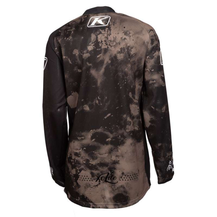 Women's motocross jersey Klim WOMEN'S XC LITE CORROSION WARM GRAY