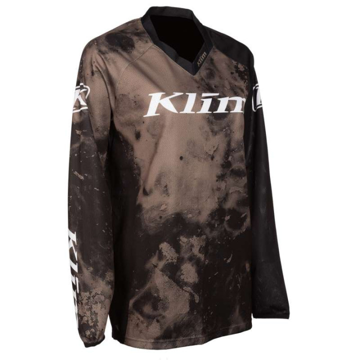 Women's motocross jersey Klim WOMEN'S XC LITE CORROSION WARM GRAY