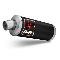 Silencieux Homologué Mivv DAKAR Inox Noir (H.079.LEKB) Honda CRF1100L Africa Twin