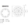 Disque de frein avant Brembo Série Oro 68B407K3 CB/CBR650F