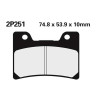 Plaquettes de frein sinter Nissin 2P-251ST