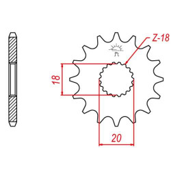 Pignon JT 14 teeth not 428 type 426