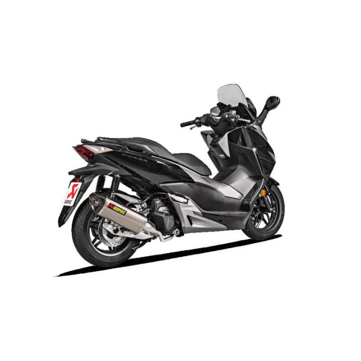 Échappement scooter homologué Akrapovic RACING Inox/Carbone Honda FORZA 17- 20