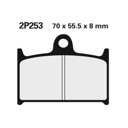 Plaquettes de frein semi-metal Nissin 2P253 NS
