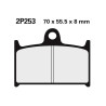 Plaquettes de frein semi-metal Nissin 2P253 NS
