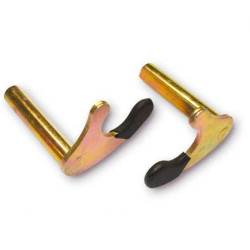V steel brackets for Brazoline rear stand (round section)