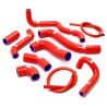 Kit 11 radiator durites SAMCO red Yamaha YZF-R6 06-