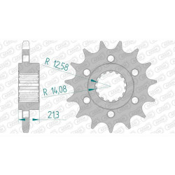 AFAM sprocket 15 teeth pitch 525 type 37600 Aprilia 750 Dorsoduro