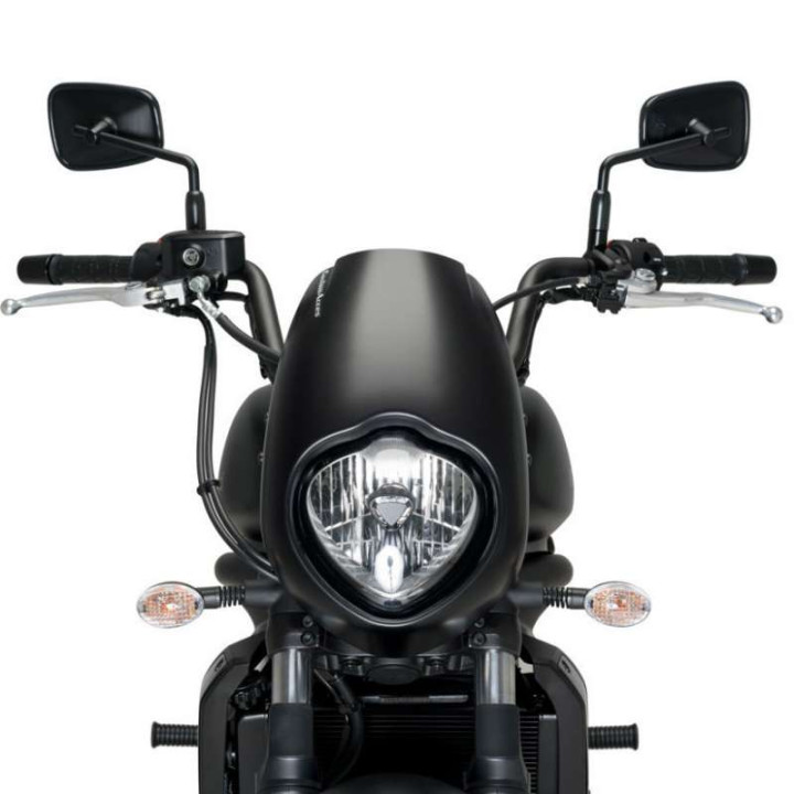 Semi-carénage ANARCHY Noir mat (21093J) Kawasaki VULCAN S