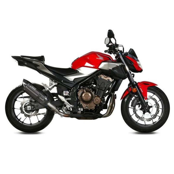 Mivv SUONO approved muffler Inox black (H.075.L9) Honda CB500F 19-