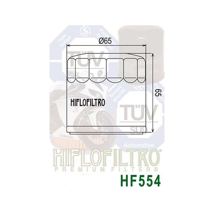 Filtre à huile Hiflofiltro HF554