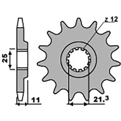 Pignon PBR 14 teeth not 520 type 727 Husqvarna TC TE250