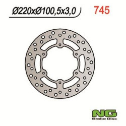 Disque de frein moto NG fixe 220mm (réf. 745)