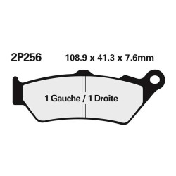 Plaquettes de frein semi-metal Nissin 2P256 NS