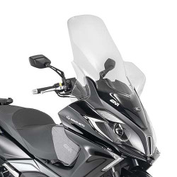 Bulle incolore Givi +31-5 cm D6107ST Kymco Downtown ABS TCS 125I-350I 2015-2024