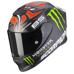 Scorpion EXO-R1 FABIO MONSTER REPLICA MAT Helmet Black/Red