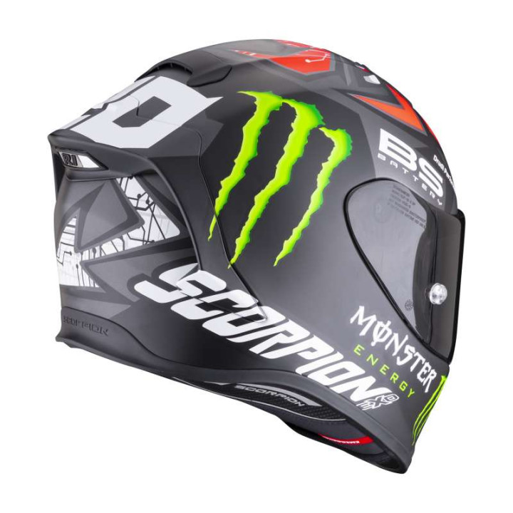 Scorpion EXO-R1 FABIO MONSTER REPLICA MAT Helmet Black/Red