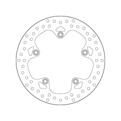 Rear brake disc Brembo Série Oro 68B407G9 BMW R1200GS LC