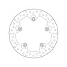 Rear brake disc Brembo Série Oro 68B407G9 BMW R1200GS LC