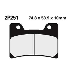 Semi-metal brake pads Nissin 2P-251NS