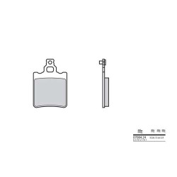 Plaquettes de frein organique BREMBO 708424